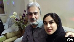 عباس واحدیان شاهرودی و دخترش هنگامه 