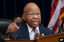 FILE - House Oversight and Reform Committee Chair Elijah Cummings, D-Md., speaks on Capitol Hill in Washington, April 2, 2019.