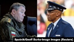 발레리 게라시모프 러시아 군 총참모장 · 찰스 브라운 미국 합참의장
