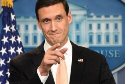 Mantan Penasihat Keamanan Dalam Negeri Presiden Donald Trump, Tom Bossert, di Gedung Putih, Washington, 31 Agustus 2017. (AFP)