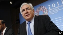 International Monetary Fund Managing Director Dominique Strauss-Kahn attends the IMF/World Bank spring meetings in Washington (File Photo - April 16, 2011)