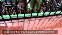 Clashes Between Police, Protesters During Catalonia Referendum