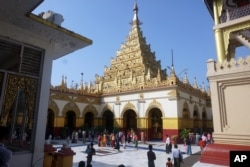 The Mahamuni Monastery in Mandalay is a magnet for pilgrims from all over Myanmar, Nov. 4, 2017.