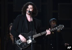 Hozier performs at the 57th annual Grammy Awards on Feb. 8, 2015, in Los Angeles.