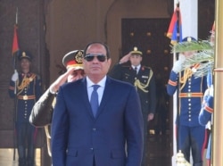 FILE - Egyptian President Abdel-Fattah el-Sissi attends a ceremony at the Ittihadiya presidential palace in Cairo, Egypt, Jan. 27, 2019, in this handout picture provided by the Egyptian presidency.