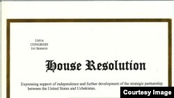 U.S. House Resolution on Uzbekistan