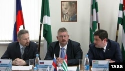 აფხაზი "მებაჟეების" მიღება ადლერში