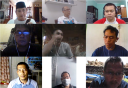 Diskusi daring MP BPJS menghadapi gelombang PHK. (Foto: SS)