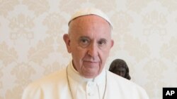 Le pape François au Vatican, 4 mai 2017. 