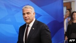 یائیر لاپید وزیر خارجه اسرائیل، عکس از آرشیو