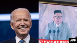 조 바이든 미국 대통령 당선인과 김정은 북한 국무위원장.