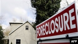 A sign on the lawn of a foreclosed New Jersey home in 2008