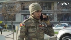 İkinci Qarabağ Müharibəsi iştirakçısı Əmək və Əhalinin Sosial Müdafiəsi Nazirliyinin önündə aksiya keçirib