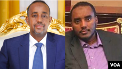Le Premier ministre somalien Mohammed Hussein Roble et Fahad Yasin, le chef de la National Intelligence Service Agency (NISA) de la Somalie