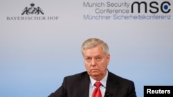 U.S Senator Lindsey Graham attends the 53rd Munich Security Conference in Munich, Germany, Feb. 19, 2017. 