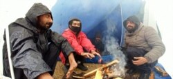Bihać - Refugees and migrants in camp Lipa during winter time - January 3rd 2021