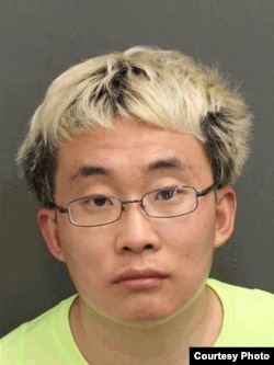 中国留学生孙文亮（音译 WENLIANG SUN）（佛罗里达中部大学警察局图片）