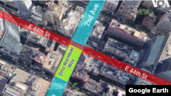 뉴욕시에 추진되고 있는 오토 웜비어 길. 사진 = 구글 어스