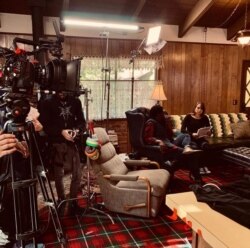 Proses pengambilan gambar film "The 3rd Guest" yang diproduseri Cheverly Amalia di AS (Dok: Cheverly)