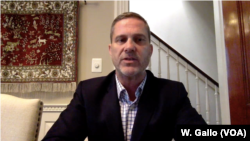 Retired U.S. Army Colonel Christopher Kolenda speaks with VOA via Skype, Aug. 22, 2018.