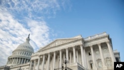 FILE - The Dome of the US Capitol building is visible in Washington.