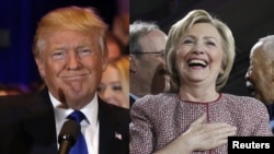 Ứng viên tổng thống của đảng Dân chủ Hillary Clinton và ứng viên tổng thống của đảng Cộng hòa Donald Trump.