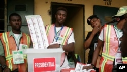 Rumfar kada kuri'a a Najeriya a Yola a zaben 2019