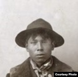 Paul Holytrack was only 19 years old when he was lynched for his suspected involvement in the 1897 murder of a white family in N.Dakota. Detail of larger photo, courtesy: Drapkin Collection.