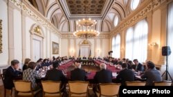 Članovi PIC-a na sastanku sa članovima Predsjedništva BiH, 8. decembar 2017.