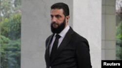 叙利亚实际领导人沙拉在大马士革。(2024年12月30日)