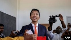 Le président Andry Rajoelina à Antananarivo, Madagascar, le 19 décembre 2018.