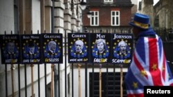 Protivnik Bregzita na londonskim ulicama, foto: REUTERS/Hannah Mckay