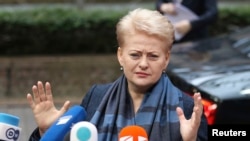 Litva prezidenti Dalya Gribauskayte 