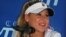 Tennis star Anna Kournikova at WTT press conference