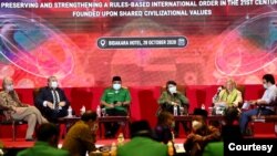 Amerika mengajak Indonesia kembali memperkuat penegakan HAM, dalam diskusi menjelang kedatangan Menteri Luar Negeri Amerika Mike Pompeo, di Jakarta, 28 Oktober 2020. (Foto courtesy : GP Ansor) 