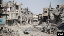 ក្រុង​បុរាណ Mosul ត្រូវ​បាន​បំផ្លាញ​ខ្ទេចខ្ទី​ដោយសារ​សង្គ្រាម​ កាលពី​ថ្ងៃទី៩ ខែកក្កដា ឆ្នាំ២០១៧។