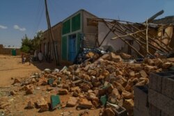 FILE - A house is destroyed during one of the battles fought for the control of the town of Hawzen, Tigray, in Ethiopia, on June 6, 2021. (VOA/Yan Boechat)