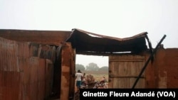 Le musée d'Histoire d'Abomey, après un incendie, au Bénin, le 29 août 2017. (VOA/Ginettte Fleure Adandé)