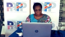 Julienne Lusenge, présidente de Solidarité Féminine pour la Paix et le Développement Intégral, directrice du Fonds de la Femme Congolaise, lauréate du prix Femmes de Courage 2021 du Département d'Etat américain