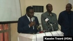 Tiebile Drame, président du Parti pour la renaissance nationale (Parena, opposition) à Bamako, Mali, 25 avril 2018. (VOA/Kassim Traoré)