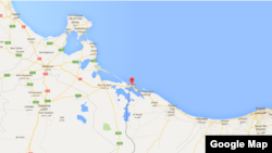 Ras Jedir, entre la frontière de la Libye et la Tunisie.