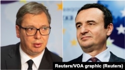Aleksandar Vučić i Aljbin Kurti (Foto: Reuters/VOA graphic)