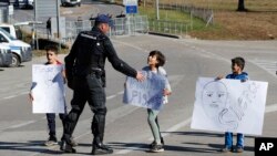Granični prelaz Maljevac u blizini Velike Kladuše, 25. oktobar 2018.