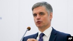 Menteri Luar Negeri Ukraina Vadym Prystaiko di Kyiv, Ukraina, 7 Oktober 2019. (Foto: dok).