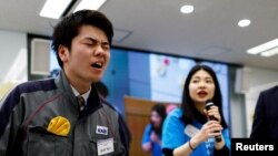 แคมเปญ "perionoid" ของบริษัทโทรคมนาคม EXEO Group ที่กรุงโตเกียว