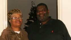 Sharon and Jeffrey Davis at a shelter in Arlington, Virginia. They are currently homeless, but hope that will soon change.