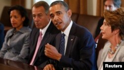 Barak Obama Oq uyda Kongress yetakchilari bilan fikr almashdi