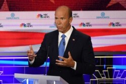 Former US Representative for Maryland John Delaney speaks during the first Democratic primary debate of the 2020 presidential campaign at the Adrienne Arsht Center for the Performing Arts in Miami, June 26, 2019.