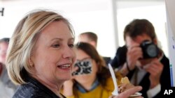 Democratic presidential candidate Hillary Rodham Clinton, May 22, 2015.