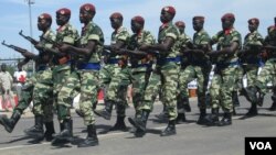 Quelques éléments de l'armée tchadienne. (Photo VOA) 
